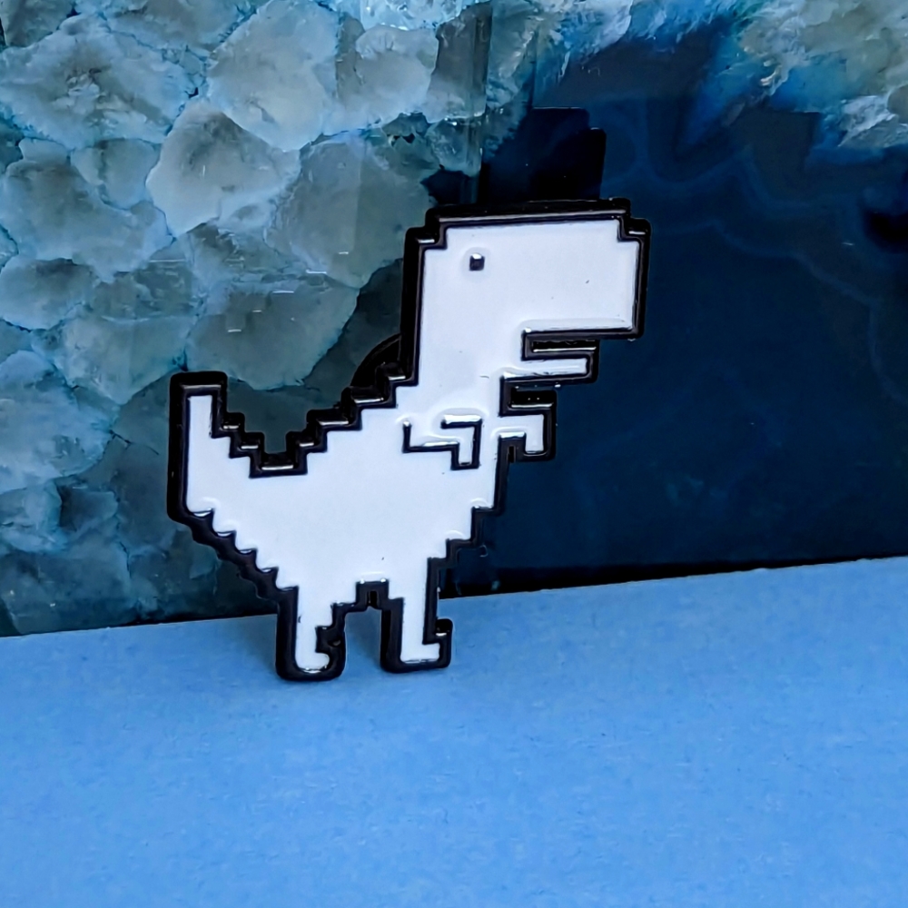 Pixel Dinosaur Pin